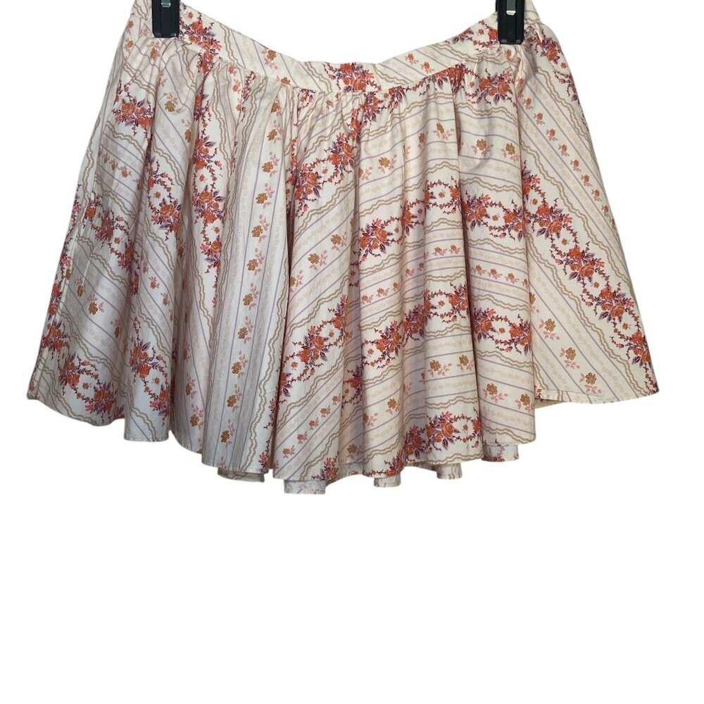 Free People Gala Printed Mini Skirt sz S
